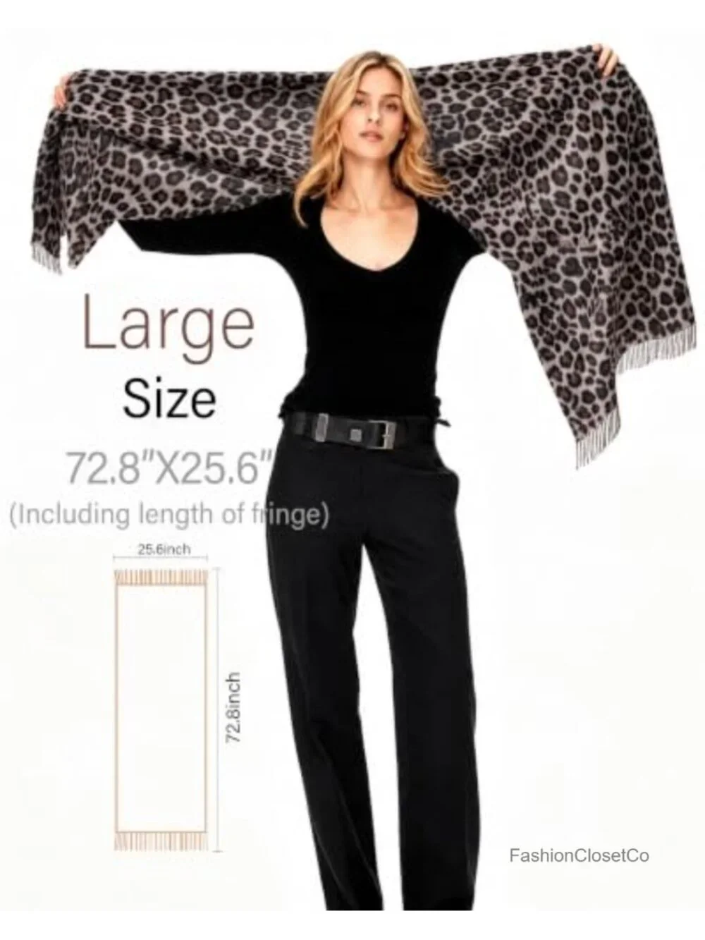 Cozy Pashmina Scarf Shawl Wrap for Women, 72